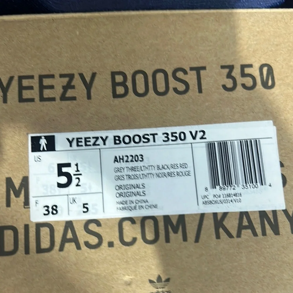 - Gray Yeezy Sneakers